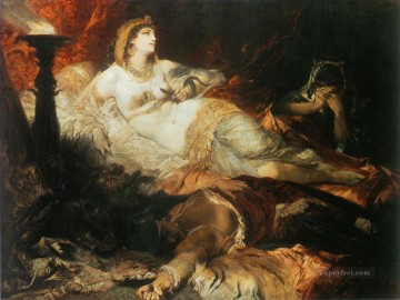  nude Oil Painting - der tod der kleopatra nude Hans Makart